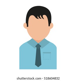 Isolated avatar man design