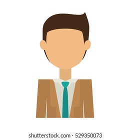 Isolated avatar man design