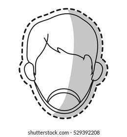 Isolated avatar man design