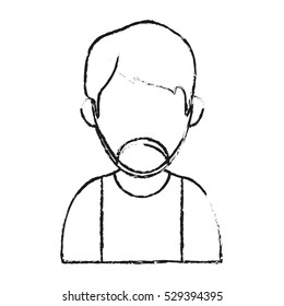 Isolated avatar man design