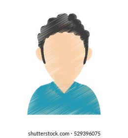 Isolated avatar man design