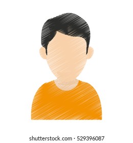 Isolated avatar man design