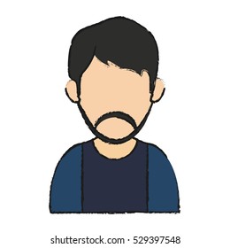 Isolated avatar man design