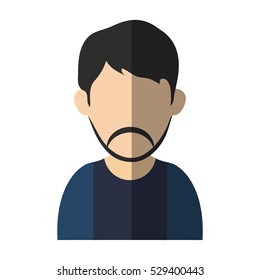 Isolated avatar man design