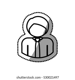 Isolated avatar man design