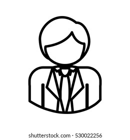 Isolated avatar man design
