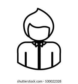 Isolated avatar man design