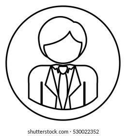 Isolated avatar man design