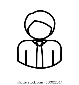Isolated avatar man design