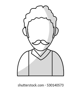 Isolated avatar man design