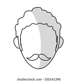 Isolated avatar man design