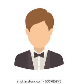 Isolated avatar man design