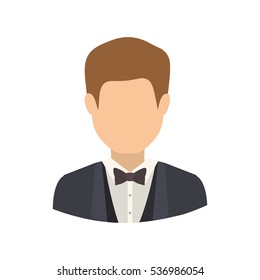 Isolated avatar man design