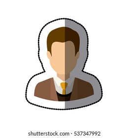 Isolated avatar man design