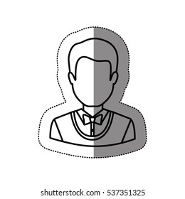 Isolated avatar man design