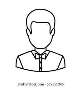 Isolated avatar man design