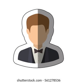 Isolated avatar man design