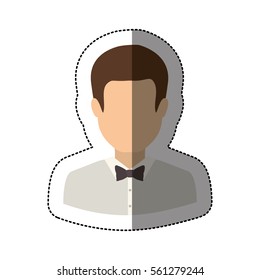 Isolated avatar man design