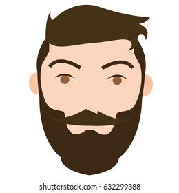 Isolated avatar of a man on a white background, vector illustration