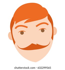Isolated avatar of a man on a white background, vector illustration