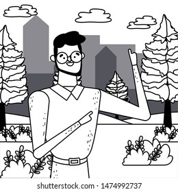 Isolated avatar man vector design