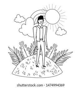 Isolated avatar man vector design