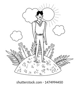 Isolated avatar man vector design