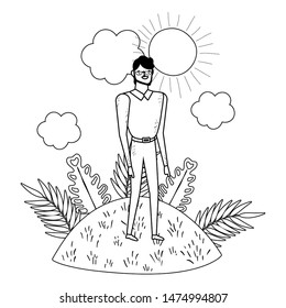 Isolated avatar man vector design