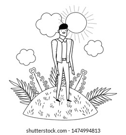Isolated avatar man vector design
