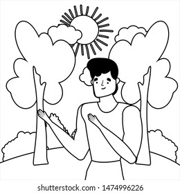 Isolated avatar man vector design