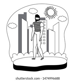 Isolated avatar man vector design