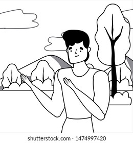 Isolated avatar man vector design