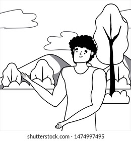 Isolated avatar man vector design