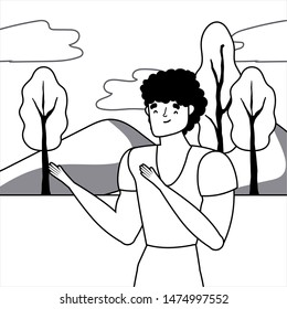 Isolated avatar man vector design