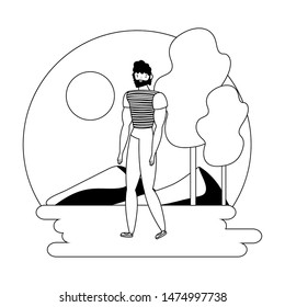 Isolated avatar man vector design