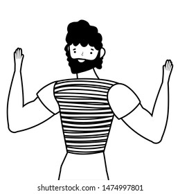 Isolated avatar man vector design