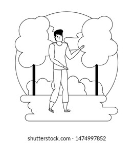 Isolated avatar man vector design