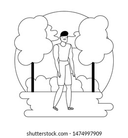 Isolated avatar man vector design