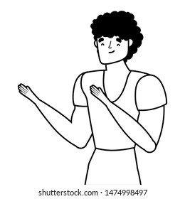 Isolated avatar man vector design