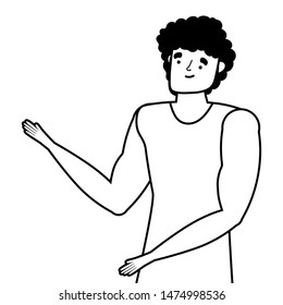 Isolated avatar man vector design