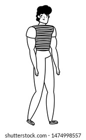 Isolated avatar man vector design