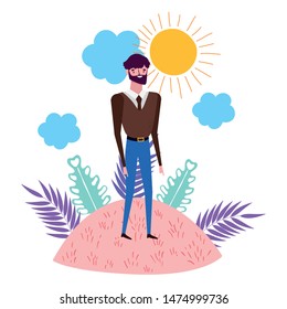 Isolated avatar man vector design