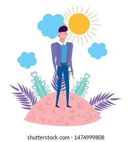 Isolated avatar man vector design