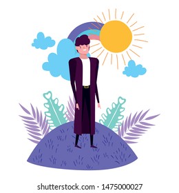 Isolated avatar man vector design