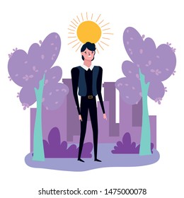 Isolated avatar man vector design