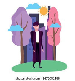 Isolated avatar man vector design