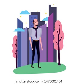 Isolated avatar man vector design