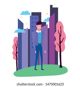 Isolated avatar man vector design