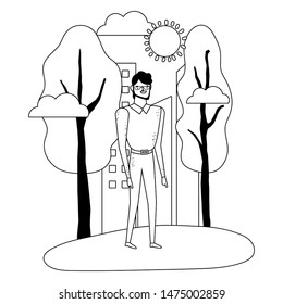 Isolated avatar man vector design