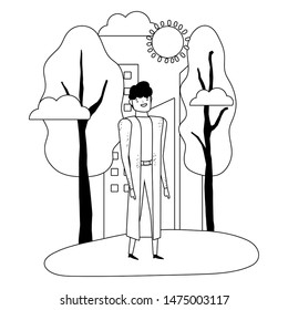 Isolated avatar man vector design